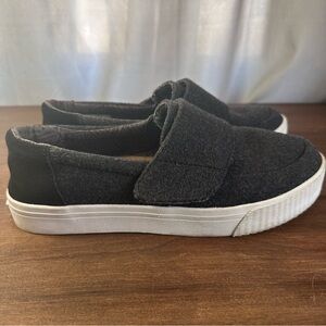 TOMS Altair Light Gray Wool Shoes Women’s 6.5 Strap Slip On Sneakers Loafers